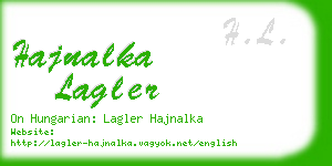 hajnalka lagler business card